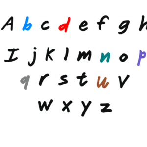 Bright Script Color Font by Improve Dyslexia