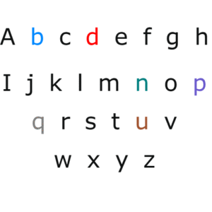 Color Crafters Color Coded Font by Improve Dyslexia