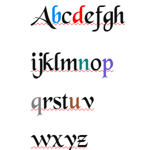 Dyslexia Chancery Color Font