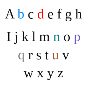Dyslexia Liberation Serif Color Font Reading Image