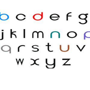 Dyslexia Topt Color Coded Font Image Colored Sample for Reading