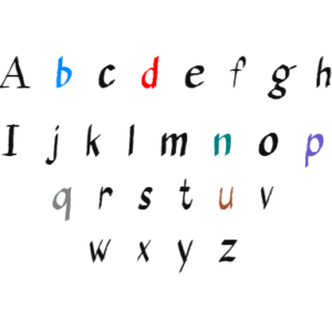 Lumi Calligraphy Script Serif Color Font by Improve Dyslexia