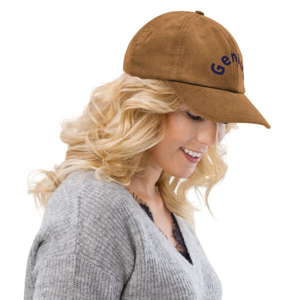 "Genius" Corduroy hat - Image 3